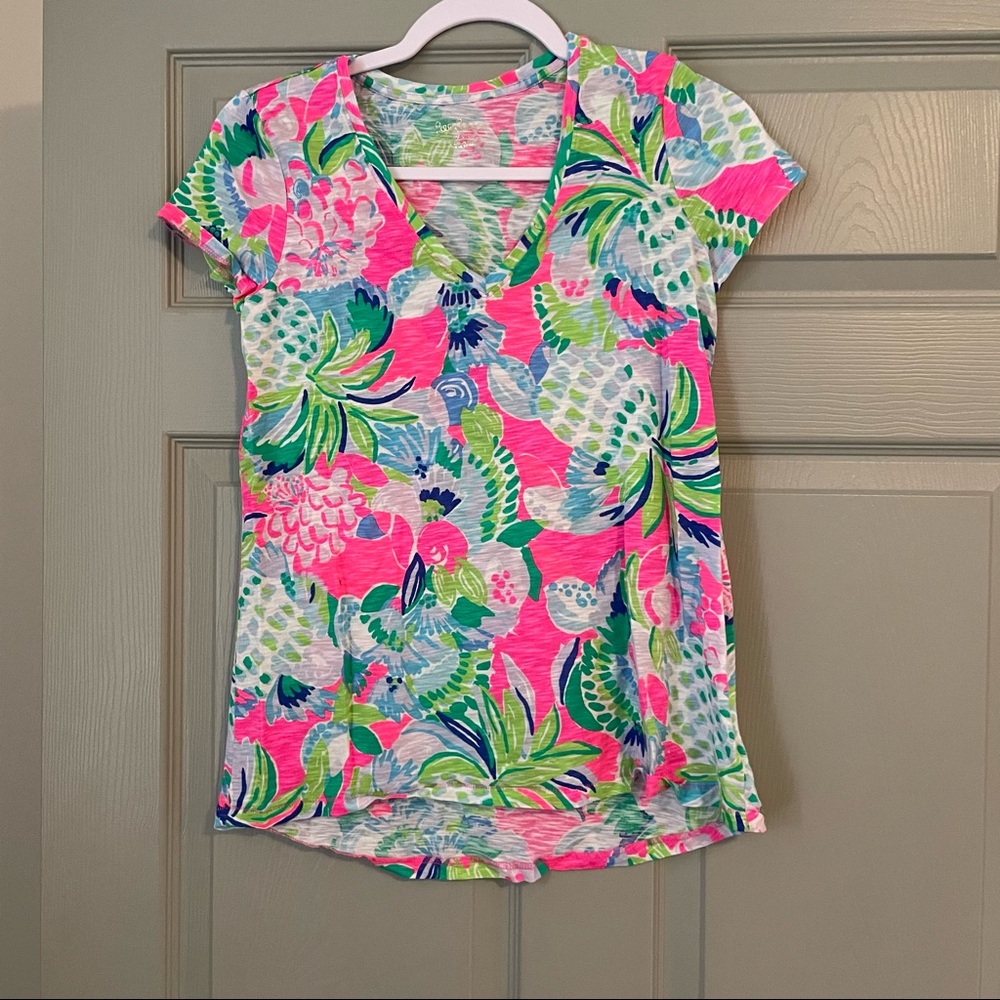 Lilly Pulitzer Etta Top - worn once
